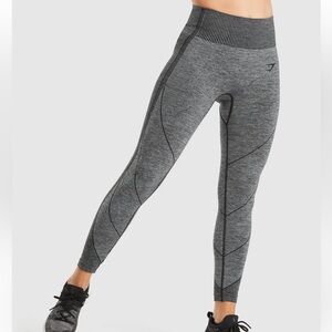 Gymshark Hyper Amplify Seamless Leggings Gray Black Size S/XS Body Shaping
